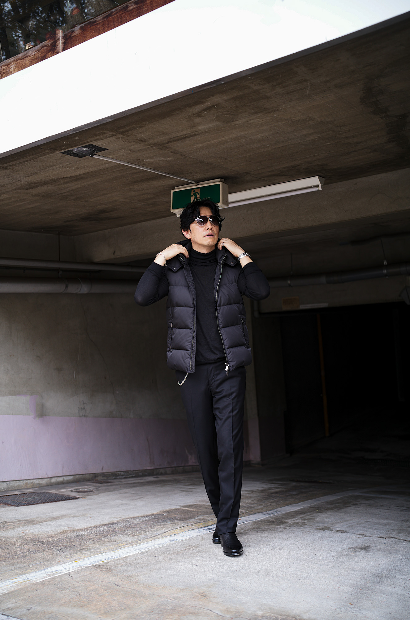 MOORER (ムーレー) FIRE-WK (ファイヤー) Nylon Down Vest ナイロン ダウンベスト NERO (ブラック) Made in italy (イタリア製) 2025秋冬新作 【発売開始】愛知 名古屋 Alto e Diritto altoediritto アルトエデリット