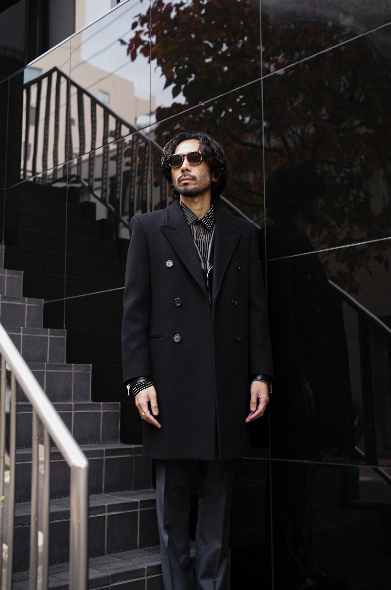 SAINT LAURENT (サンローラン) DOUBLE BREASTED WOOL COAT ダブルブレストウールコート Made in italy (イタリア製) 愛知 名古屋 Alto e Diritto altoediritto アルトエデリット