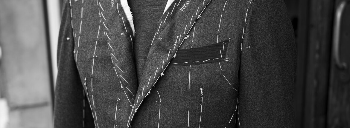 Sartoria Curvarti BESPOKE DRAPERS FEATHER WEIGHT FLANNEL 100 MERINO WOOL SINGLE BREASTED SUITS CHARCOAL GRAY 2026 サルトリアクルヴァルティ ビスポーク ドラッパーズ フェザーウエイトフランネル メリノウール シングルブレステッド スーツ テーラード チャコールグレー 愛知 名古屋 Alto e Diritto altoediritto アルトエデリット