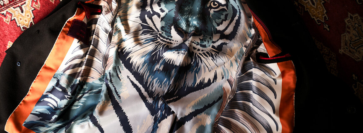 tiger 虎 トラ イザイア カポット ヘリンボーン ウール ブラック ライニング カスタム 虎 トラ ガオー 愛知 名古屋 Alto e Diritto altoediritto アルトエデリット タイガー