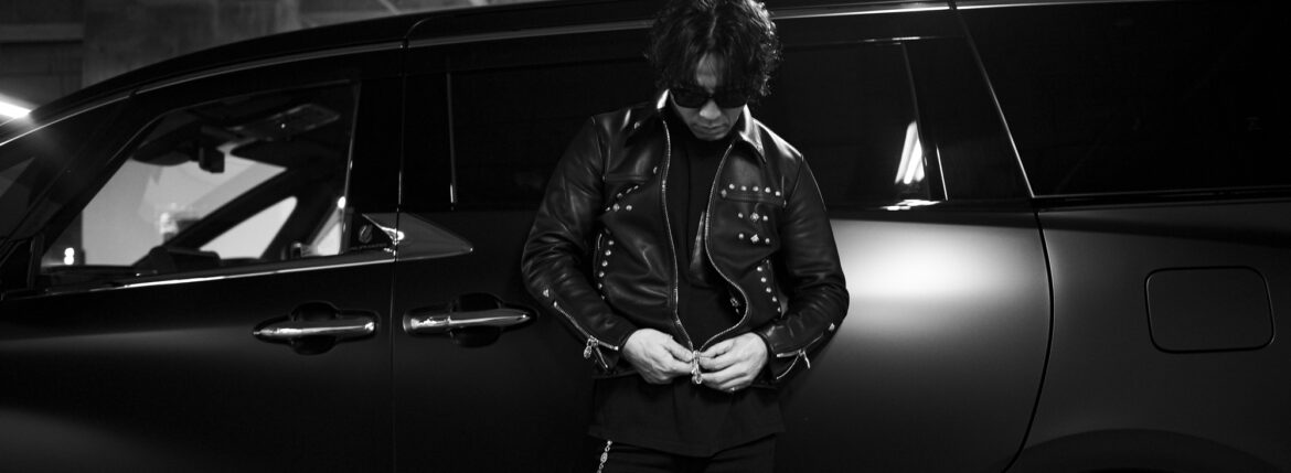 Balvenie Wilhelm No.17 Studs Custom SINGLE RIDERS 925 SILVER COW LEATHER BLACK スタッズカスタム バルヴェニー ヴィルヘルム ナンバーセブンティーン シングルライダース 925シルバー カウレザー レザージャケット シングルライダース ジャケット ブラック Made In England イギリス製 愛知 名古屋 Alto e Diritto altoediritto アルトエデリット スタッズカスタム