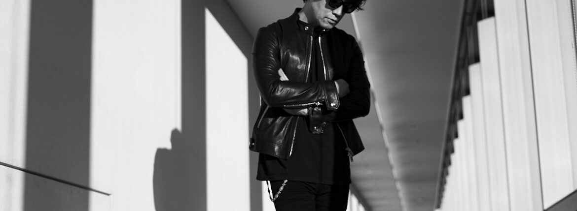 FIXER F0 SINGLE RIDERS ― Still Unspoken FIXER F0 ― まだ、語らない。愛知 名古屋 Alto e Diritto altoediritto アルトエデリット FIXER FIXER F0 シングルライダース カーフレザー 0.6mm ブラックレザー レザーの思想 沈黙の服 構造美