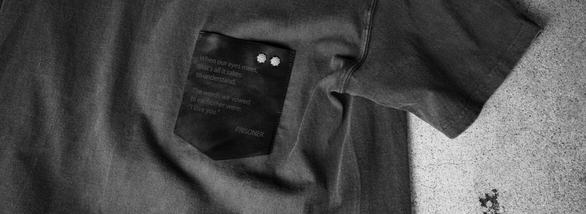 PRISONER ID1904|密度は、洗濯で沈殿する【PRE-ORDER OPEN|2026.1.29 (Thu) — 2026.2.15 (Sun)】【Made-to-Order Only】PRISONER ID1904|Density Settles Through Washing プリズナー Tシャツ