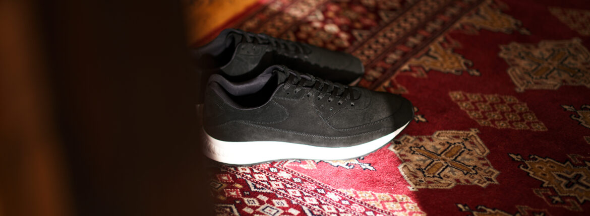 スエードなのに、品が崩れない理由 ーWHA-0001S という選択 ー WH (ダブルエイチ) WHA-0001S SUEDE LEATHER SNEAKERS レザースニーカー BLACK×WHITE (ブラックスエード×ホワイト) 愛知 名古屋 Alto e Diritto altoediritto アルトエデリット