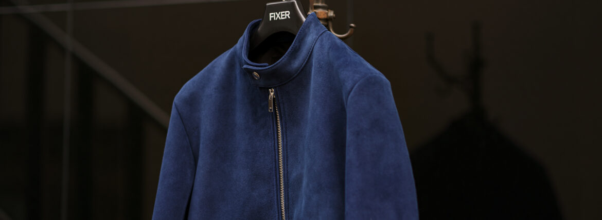 沈黙を支配する深度 — FIXER F0 Cashmere Suede Leather NAVY — フィクサー エフゼロ カシミヤスエード シングルライダース ネイビー JAPAN 日本 愛知 名古屋 Alto e Diritto altoediritto アルトエデリット