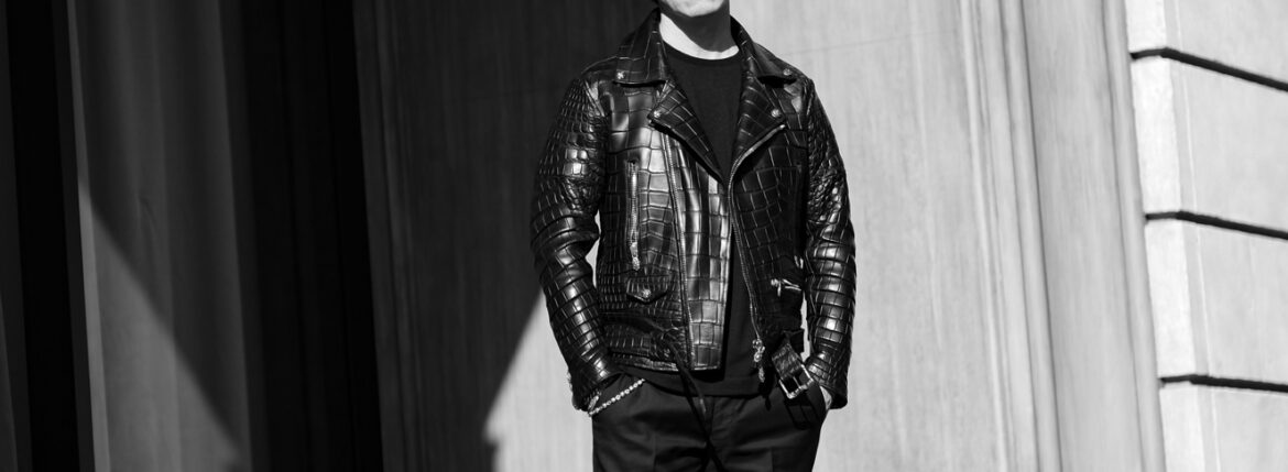 Balvenie Wilhelm No.01｜触れるな、この黒 — The Black Reserved for the Chosen — JAPAN 日本　愛知 名古屋 Alto e Diritto altoediritto アルトエデリット ダブルライダース クロコダイル マットクロコダイル