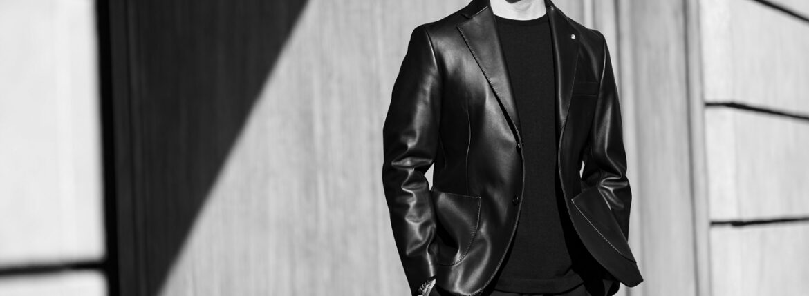 — 黒は、仕立てで完成する。 — BELVEST Lightweight Leather Single Jacket / BLACK ベルベスtp レザージャケット シングルジャケット JAPAN 日本 愛知 名古屋 Alto e Diritto altoediritto アルトエデリット