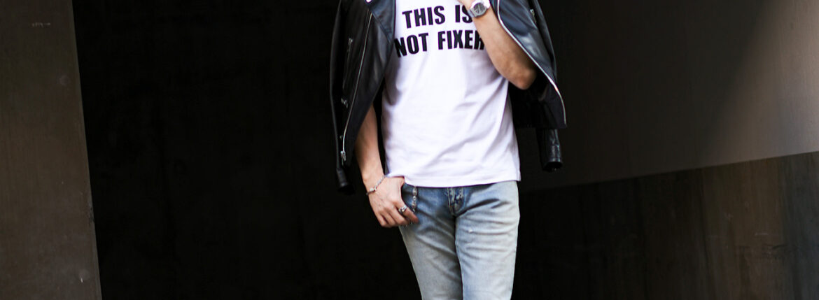 SAINT LAURENT L01｜世界が基準にした黒いライダース — The Riders Jacket That Redefined the Standard — サンローラン レザージャケット ライダースジャケット ダブルライダース JAPAN 日本 愛知 名古屋 Alto e Diritto altoediritto アルトエデリット