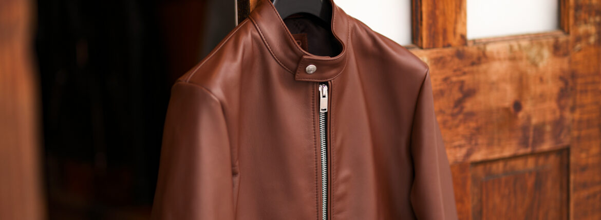 — 黒の外側にある選択。 — — The Choice Beyond Black — FIXER F0 / Cow Leather — BROWN — JAPAN 日本 愛知 名古屋 Alto e Diritto altoediritto アルトエデリット レザージャケット ライダースジャケット シングルライダース