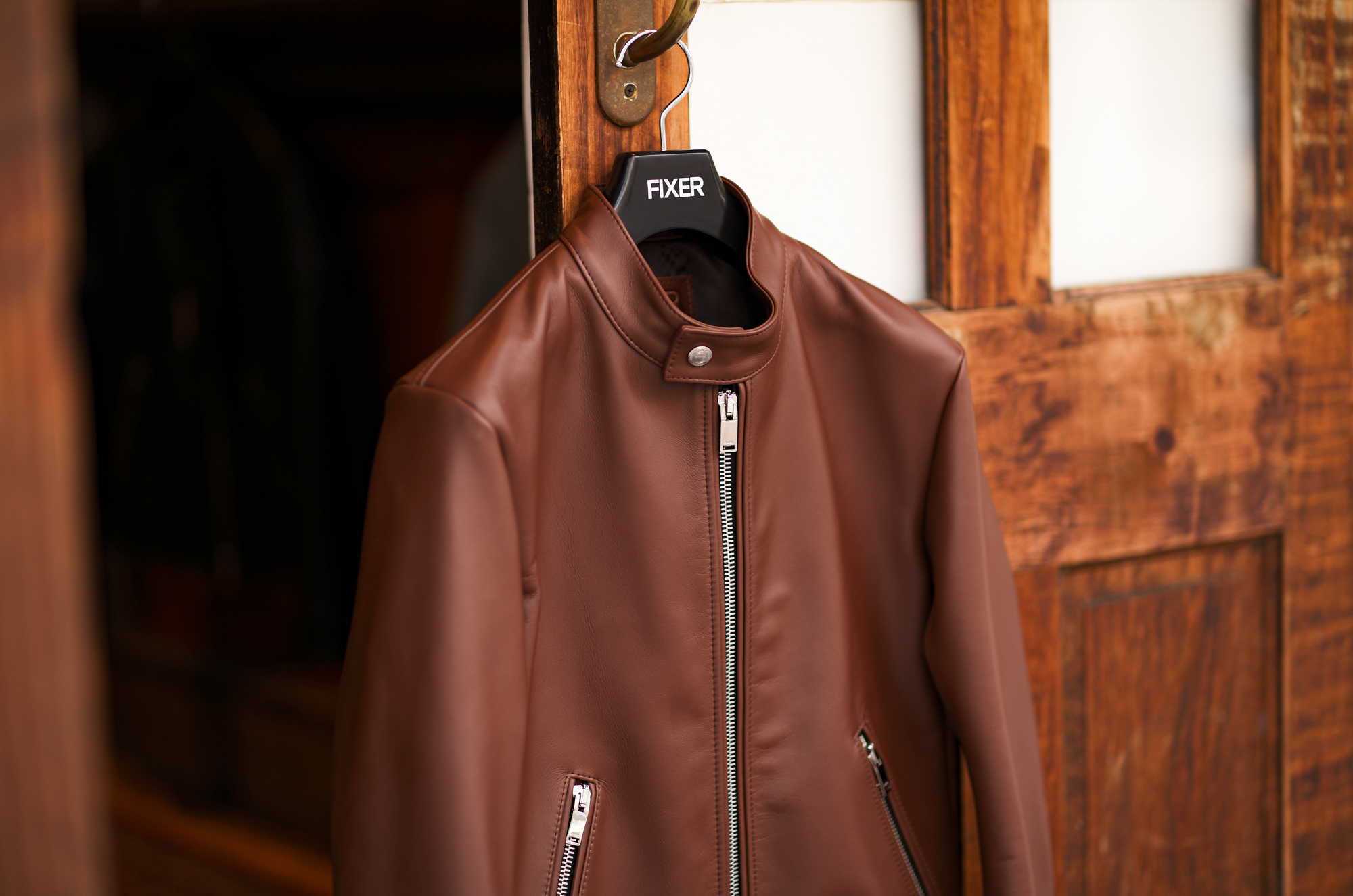 — 黒の外側にある選択。 — — The Choice Beyond Black — FIXER F0 / Cow Leather — BROWN — JAPAN 日本 愛知 名古屋 Alto e Diritto altoediritto アルトエデリット レザージャケット ライダースジャケット シングルライダース