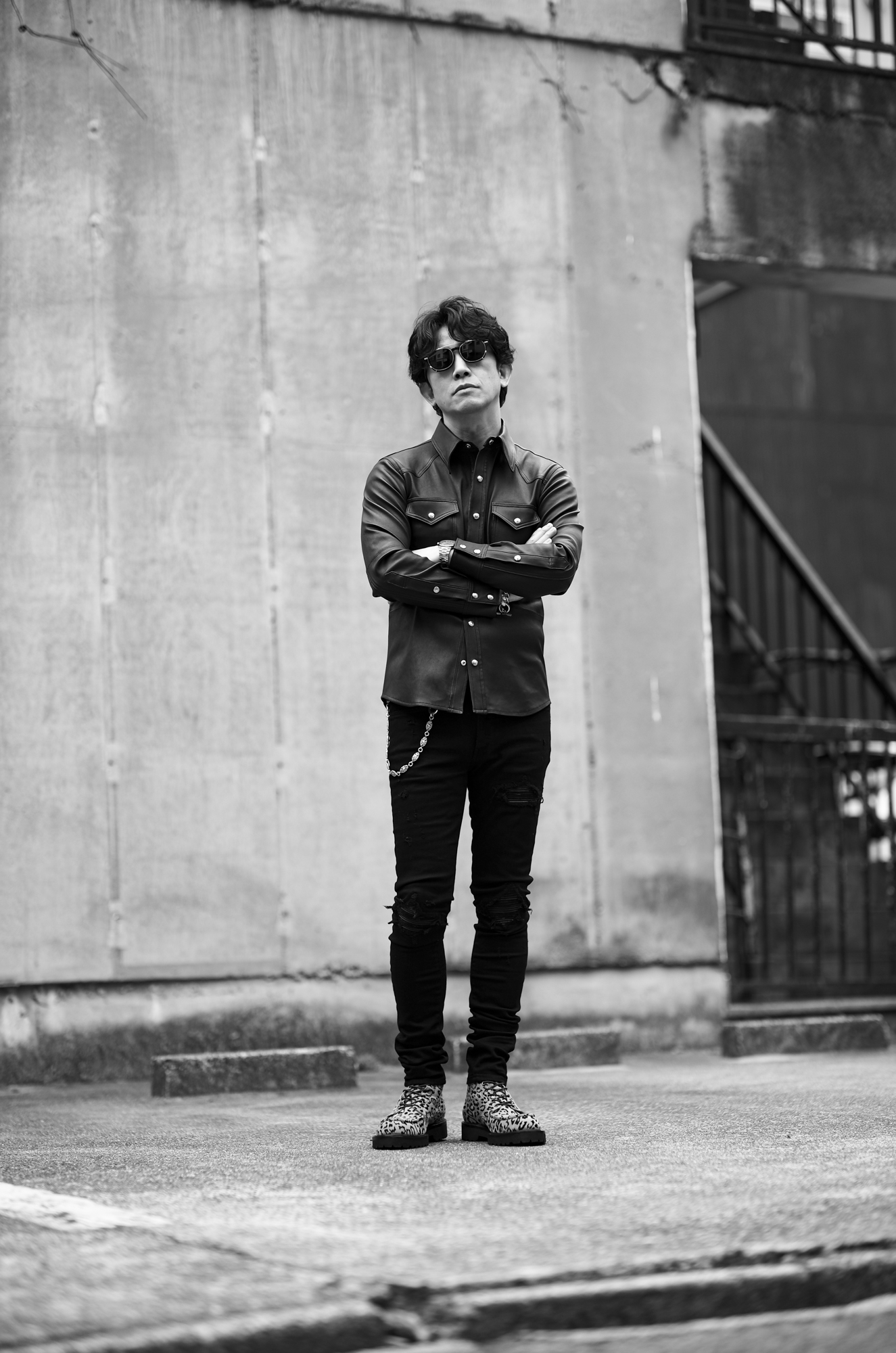 — 静けさは、鋭さの中にある。 — UNFADING / VULTURE Stretch Lamb Leather Shirts / BLACK アンフェイディング 魔裟斗 レザーシャツ ストレッチレザー JAPAN 日本 愛知 名古屋 Alto e Diritto altoediritto アルトエデリット