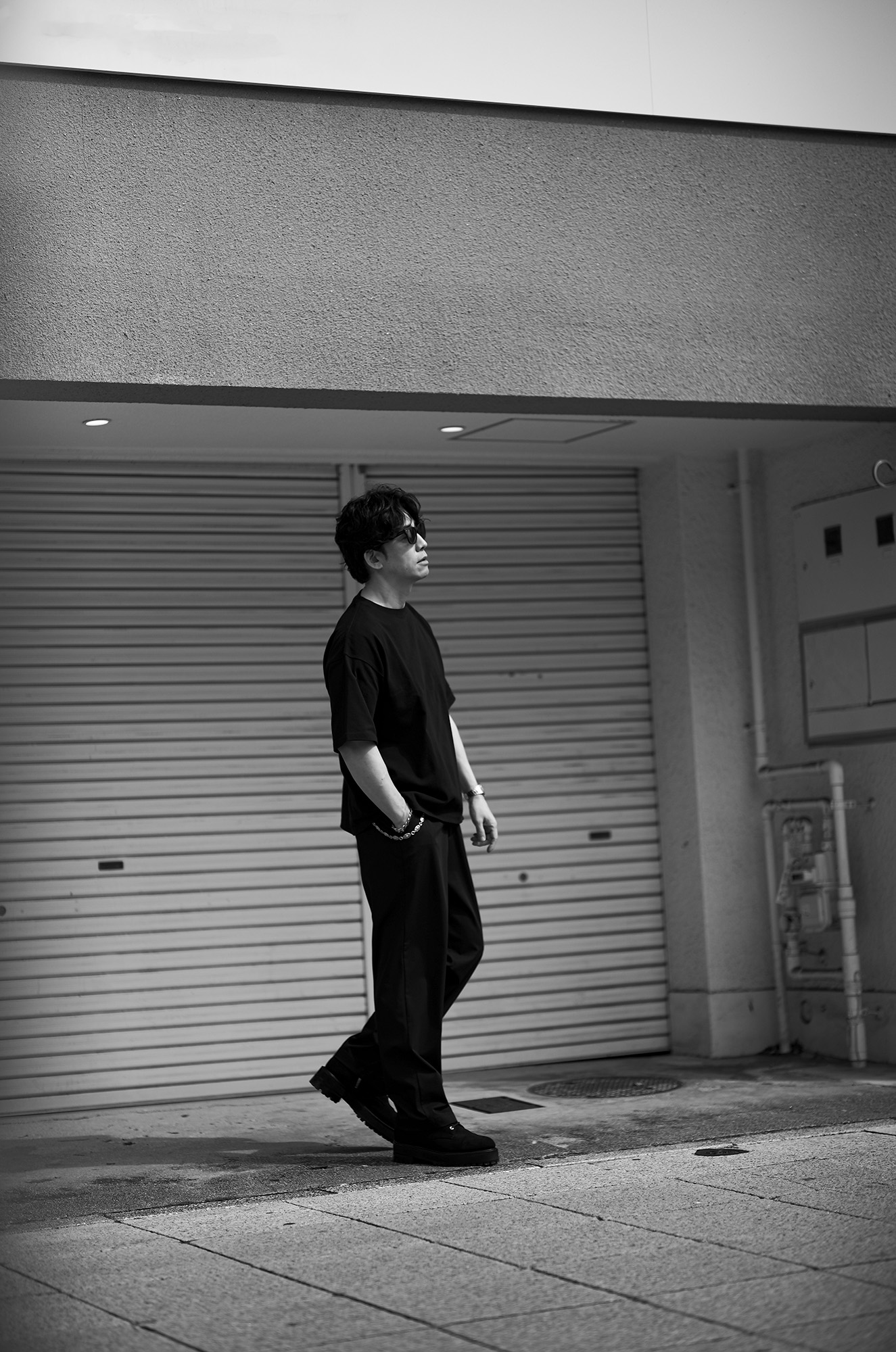 — 黒は削ぎ、白は浮かぶ。 — Volturno Heavy Weight Big Square T-shirt ヴォルトゥルノ ヘビーウエイト ビッグスクエア Tシャツ ブラック ホワイト JAPAN 日本 愛知 名古屋 Alto e Diritto altoediritto アルトエデリット