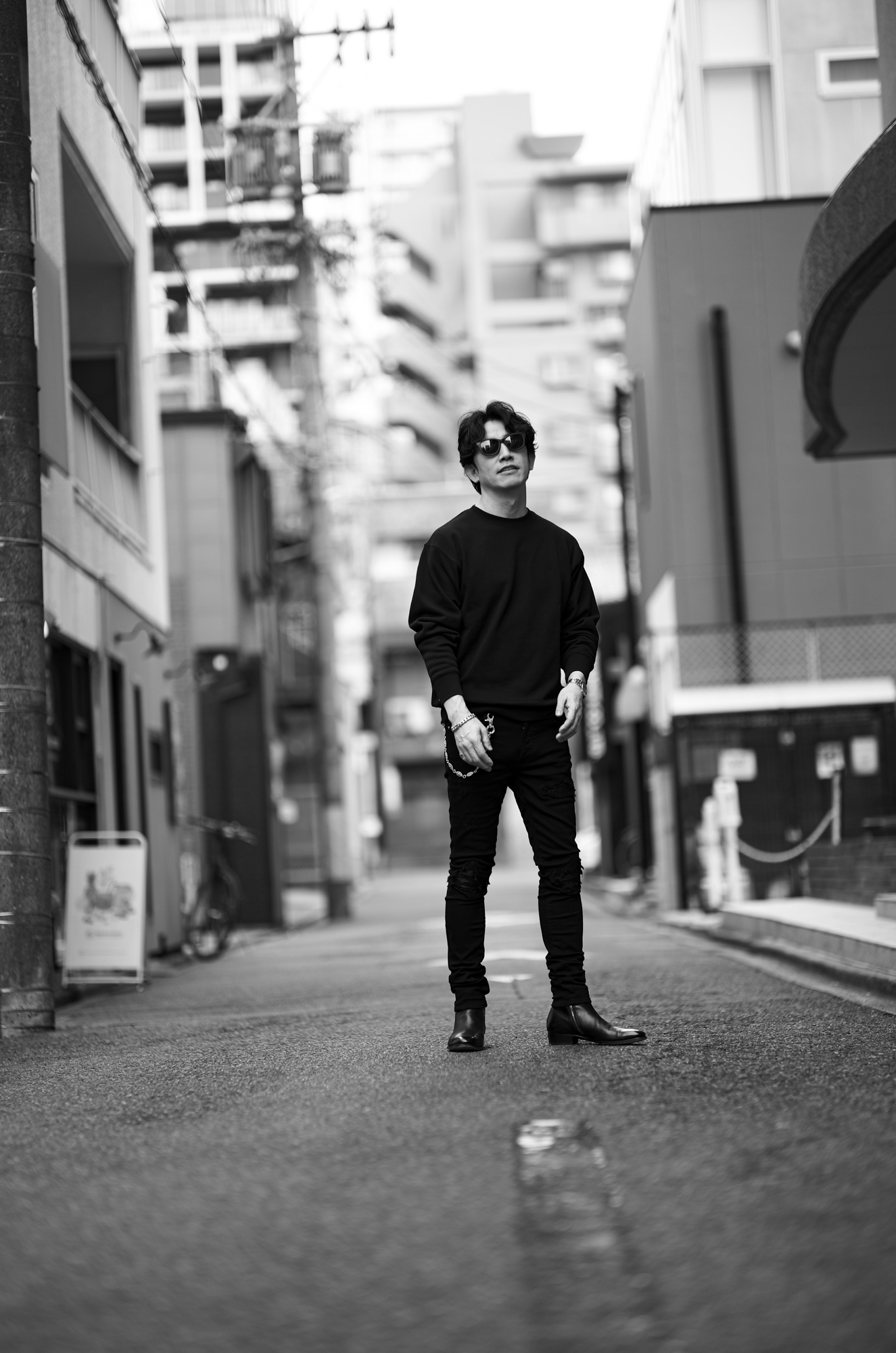 Volturno Heavy Weight Crew Neck Sweat |重さは、美意識になる — Weight Becomes Aesthetic — ヴォルトゥルノ ヘビー ウエイト クルーネック スウェット BLACK ブラック JAPAN 日本 愛知 名古屋 Alto e Dirito altoediritto アルトエデリット