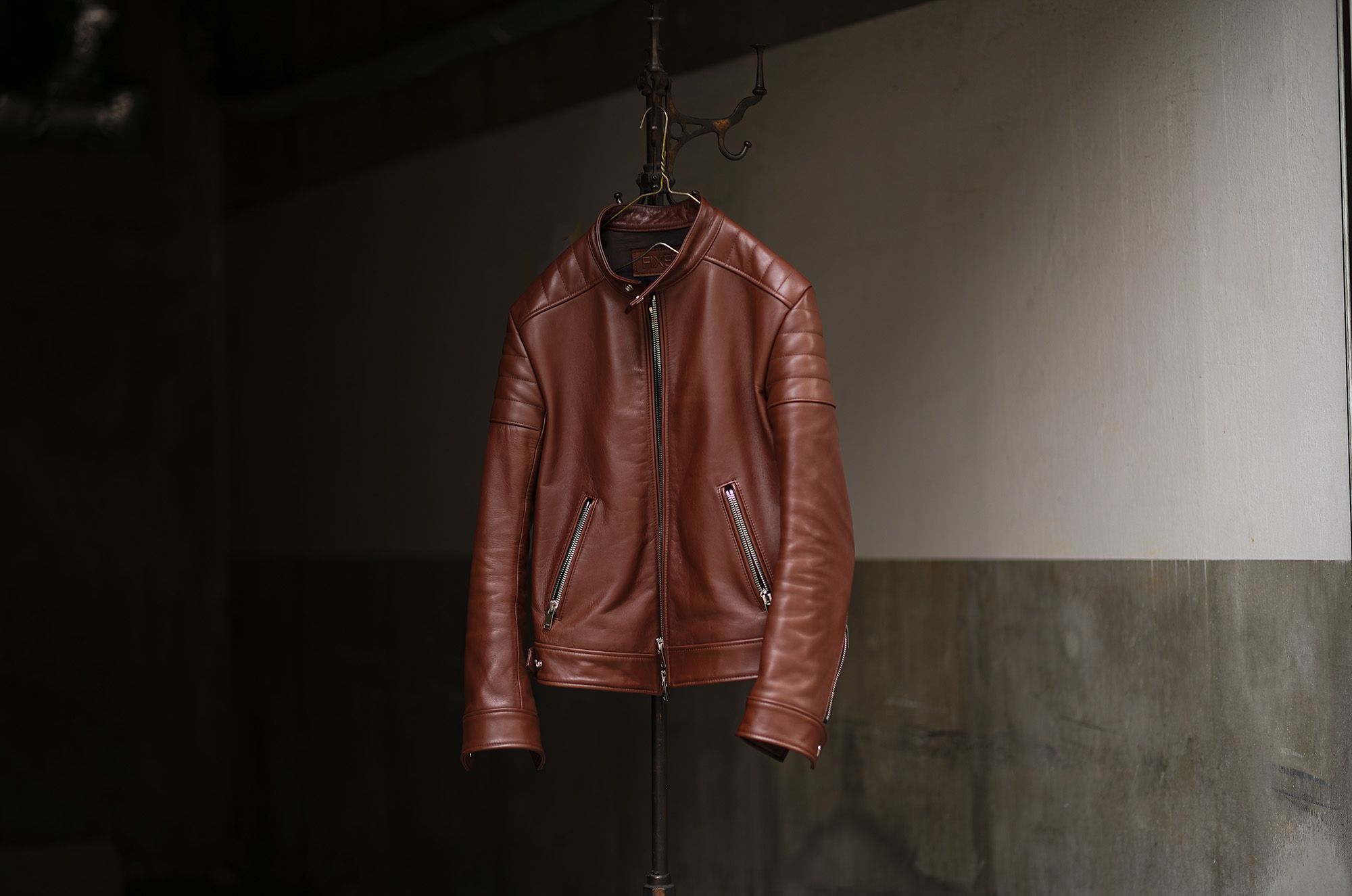 — 隠せない生き方。 FIXER F2 BROWN — フィクサー ブラウン シングルライダース レザージャケット ライダースジャケット JAPAN 日本 愛知　名古屋 Alto e Diritto altoediritto アルトエデリット — A Way of Life That Cannot Be Hidden. — FIXER F2 BROWN —