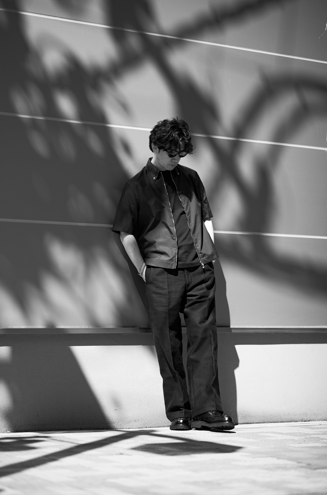 Balvenie Wilhelm (バルヴェニー ヴィルヘルム) No.12 FRONT ZIP SHIRTS 925 SILVER (フロントジップシャツ 925シルバー) シャツ BLACK (ブラック) 愛知 名古屋 Alto e Diritto altoediritto アルトエデリット