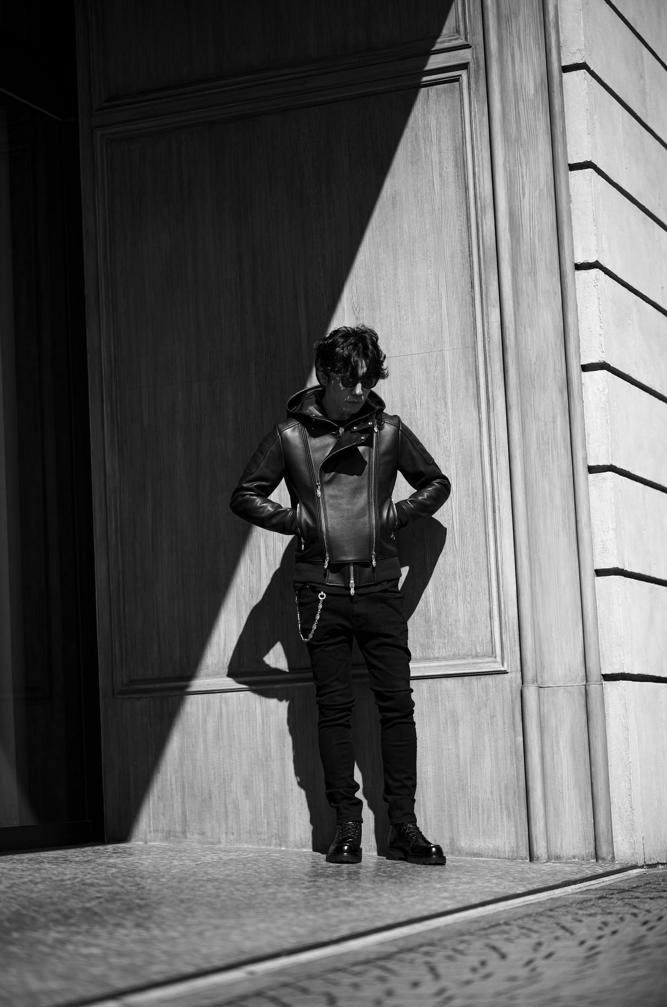 — フードは、意志の輪郭になる。 — Balvenie Wilhelm No.21 HOODIE RIDERS JAPAN 日本 愛知 名古屋 Alto e Diritto altoediritto アルトエデリット フーディーライダース レザージャケット　ライダースジャケット