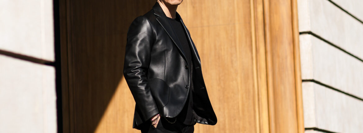 黒は、完成されることで静かになる。 — BELVEST Lightweight Leather Single Jacket — JAPAN 日本 愛知 名古屋 Alto e Diritto altoediritto アルトエデリット ベルベスト レザージャケット