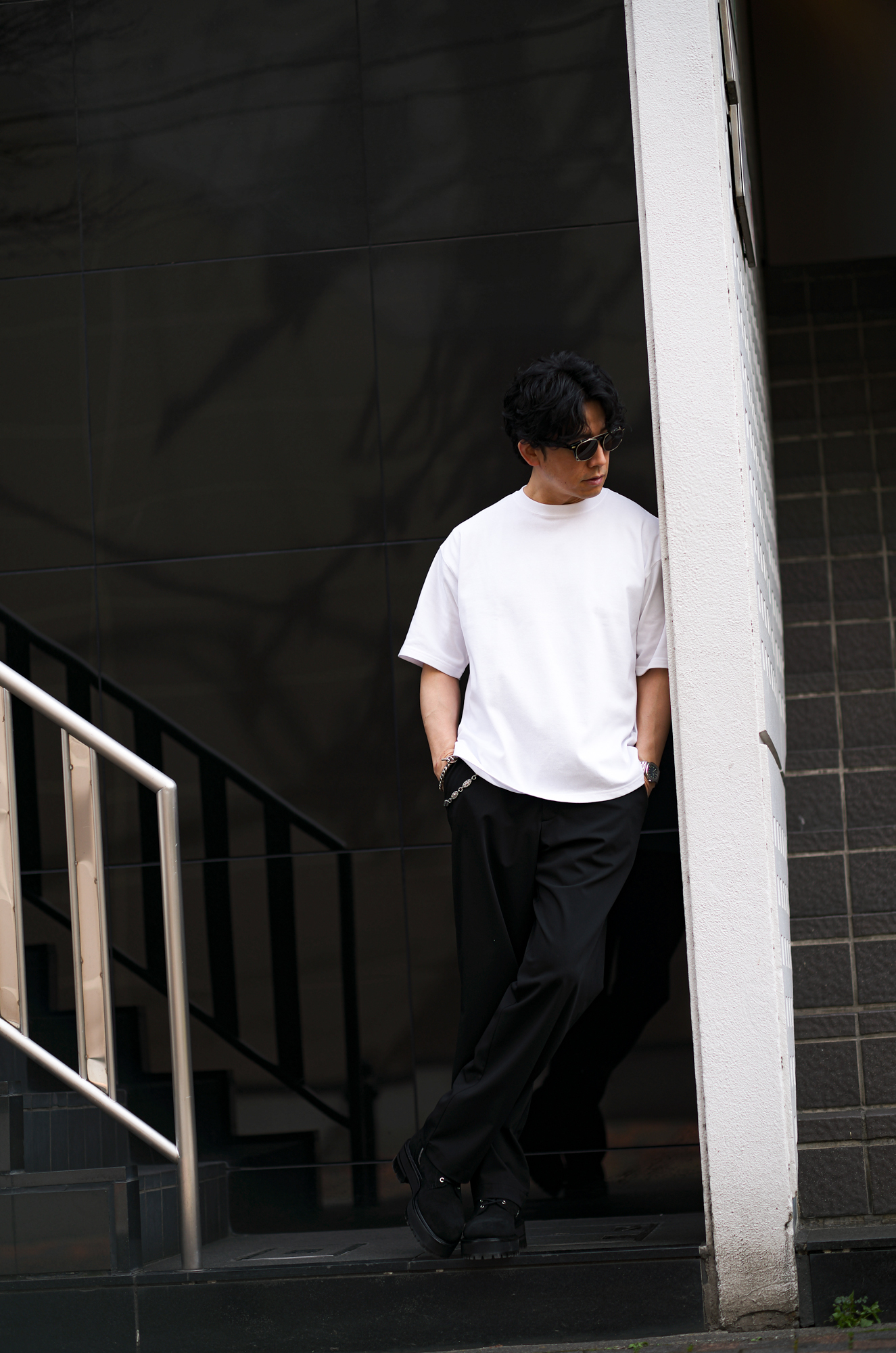 — 削ぎ落とした先に、人は集まる。 / VOLTURNO HEAVY WEIGHT BIG SQUARE T-SHIRT — JAPAN 日本 愛知 名古屋 Alto e Diritto altoediritto アルトエデリット Tシャツ 白TEE 黒TEE