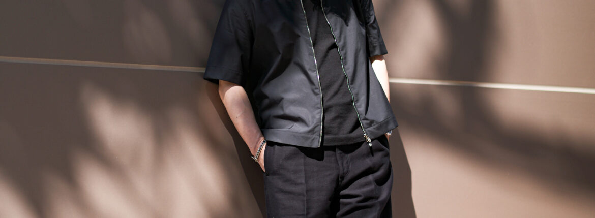 Balvenie Wilhelm (バルヴェニー ヴィルヘルム) No.12 FRONT ZIP SHIRTS 925 SILVER (フロントジップシャツ 925シルバー) シャツ BLACK (ブラック) 愛知 名古屋 Alto e Diritto altoediritto アルトエデリット