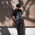 Balvenie Wilhelm (バルヴェニー ヴィルヘルム) No.12 FRONT ZIP SHIRTS 925 SILVER (フロントジップシャツ 925シルバー) シャツ BLACK (ブラック)のイメージ