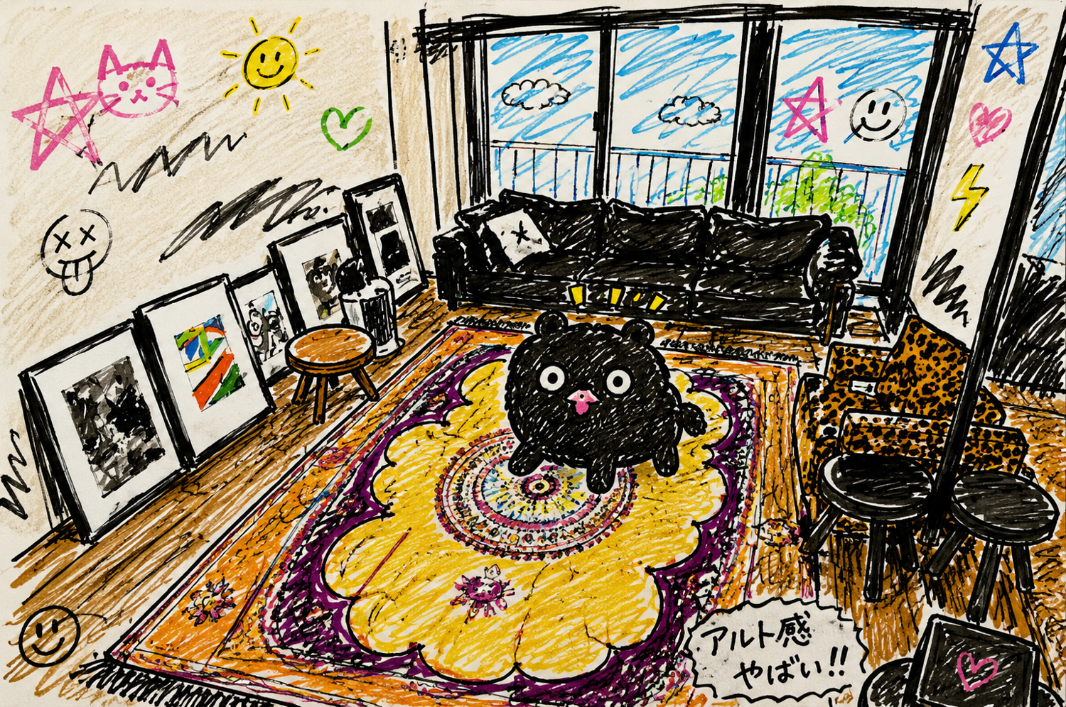 — 黒い哲学は、家まで侵食した。/ Black Philosophy and a Mysterious Creature Ⅱ — JAPAN 日本 愛知　名古屋 Alto e Diritto altoediritto アルトエデリット