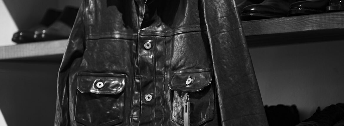 — 黒は、着込むほどに本性を現す。 / ISAMU KATAYAMA BACKLASH “ITALY SHOULDER GARMENT DYED 2ND. JACKET” — JAPAN 日本 愛知 名古屋 Alto e Diritto altoediritto アルトエデリット イサムカタヤマバックラッシュ セカンド