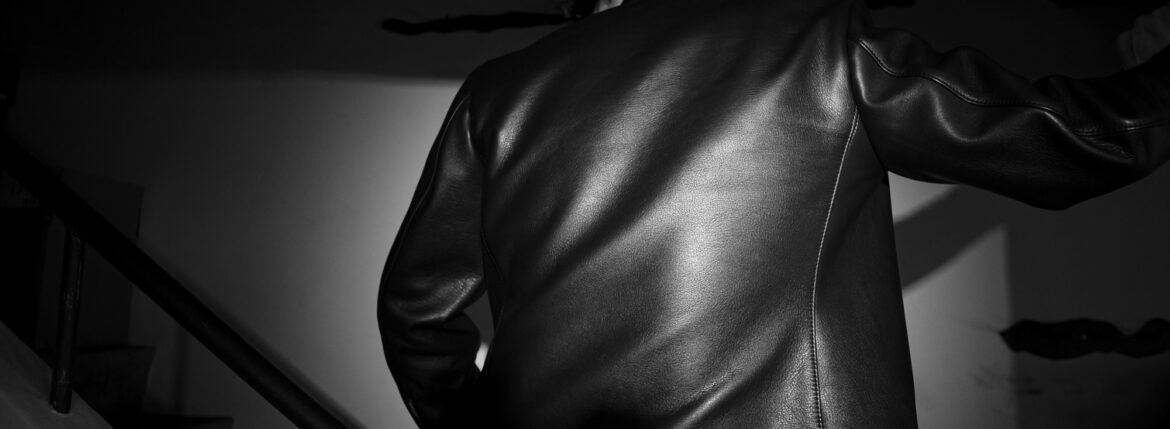 STILL REMAIN SINGLE RIDERS JACKET SR-N0126-L2NA5-C01 OILED COW LEATHER BLACKのイメージ