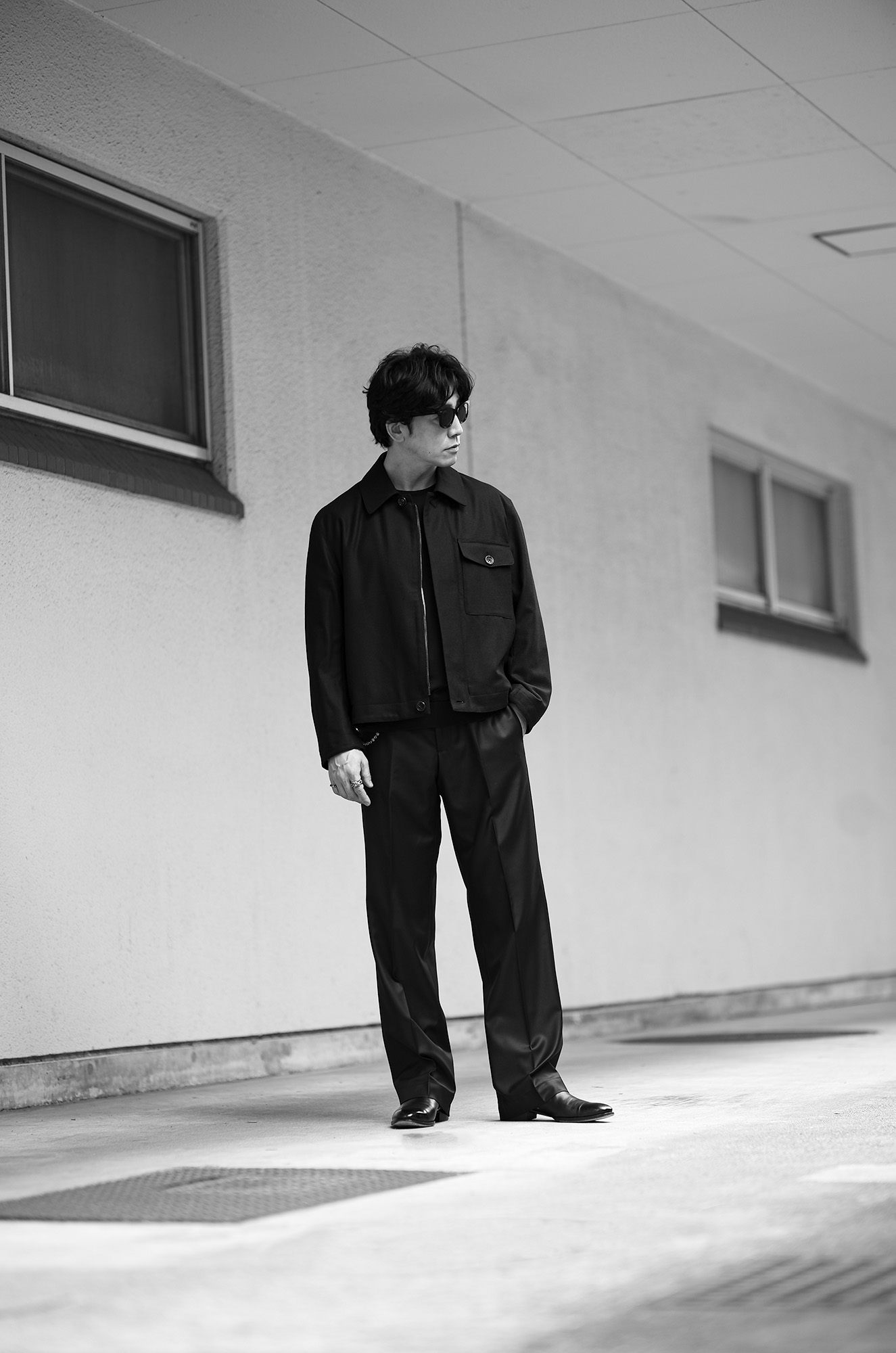 Alto e Diritto × BERWICH × Loro Piana LUCANO LONG / 黒は、形と生地で完成する。 — JAPAN 日本 ベルウィッチ ロロピアーナ ルカーノロング スラックス 愛知 名古屋
