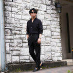 — 力を抜いた先にある黒。 / Finamore SEUL Linen Shirt BLACK — フィナモレ シャツ リネンシャツ