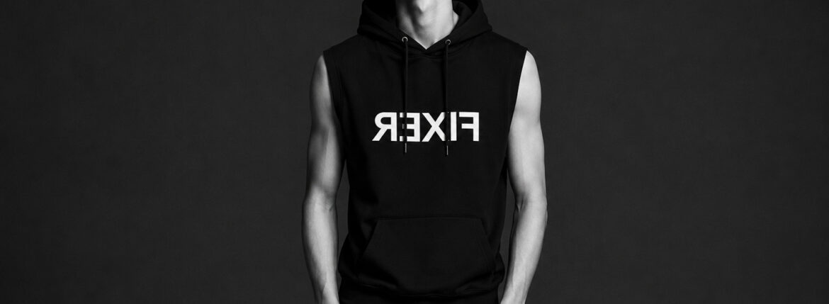 — 袖を削ぎ落とした、黒。 / FIXER FPK-07 TECHNICAL JERSEY SLEEVELESS HOODIE — 【PRE-ORDER OPEN|2026.6.19(Fri) — 2026.7.05(Sun)】 JAPAN 日本 愛知 名古屋 Alto e Diritto アルトエデリット フィクサー フーディー パーカー