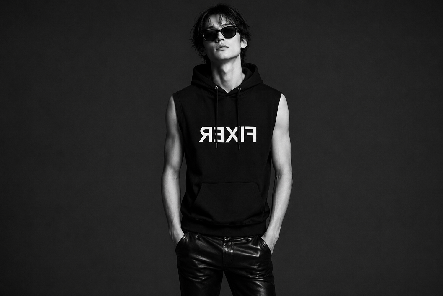 — 袖を削ぎ落とした、黒。 / FIXER FPK-07 TECHNICAL JERSEY SLEEVELESS HOODIE — 【PRE-ORDER OPEN|2026.6.19(Fri) — 2026.7.05(Sun)】 JAPAN 日本 愛知 名古屋 Alto e Diritto アルトエデリット フィクサー フーディー パーカー