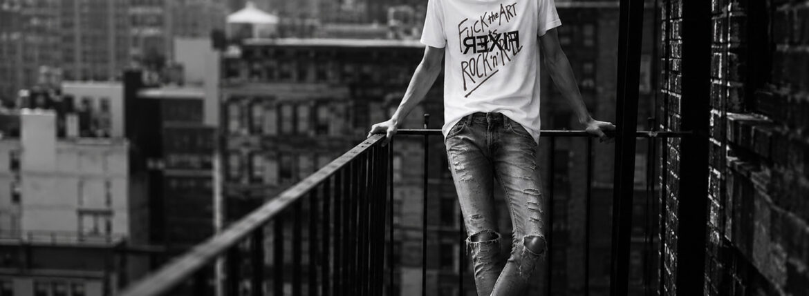 自由は、着るものに現れる。 / FIXER FTS-13 "FUCK the ART Let's ROCK'n'ROLL" Reverse Print T-shirt — JAPAN 日本 愛知 名古屋 Alto e Diritto altoediritto アルトエデリット Tシャツ フィクサー