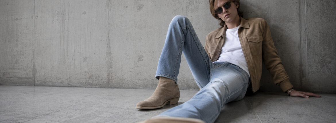 SAINT LAURENT / SANTA MONICA BLUE. 品格は、色を育てる。 — JAPAN 日本 愛知 名古屋 Alto e Diritto altoediritto アルトエデリット サンローラン サンタモニカブルー ブルーデニム コーディネート