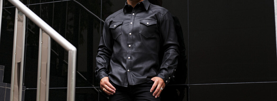 UNFADING VULTURE　STRETCH LAMB LEATHER SHIRT / PRE-ORDER OPEN — 2026.7.18 (Sat) – 2026.8.9 (Sun) JAPAN 日本 愛知 名古屋 Alto e Diritto altoediritto アルトエデリット