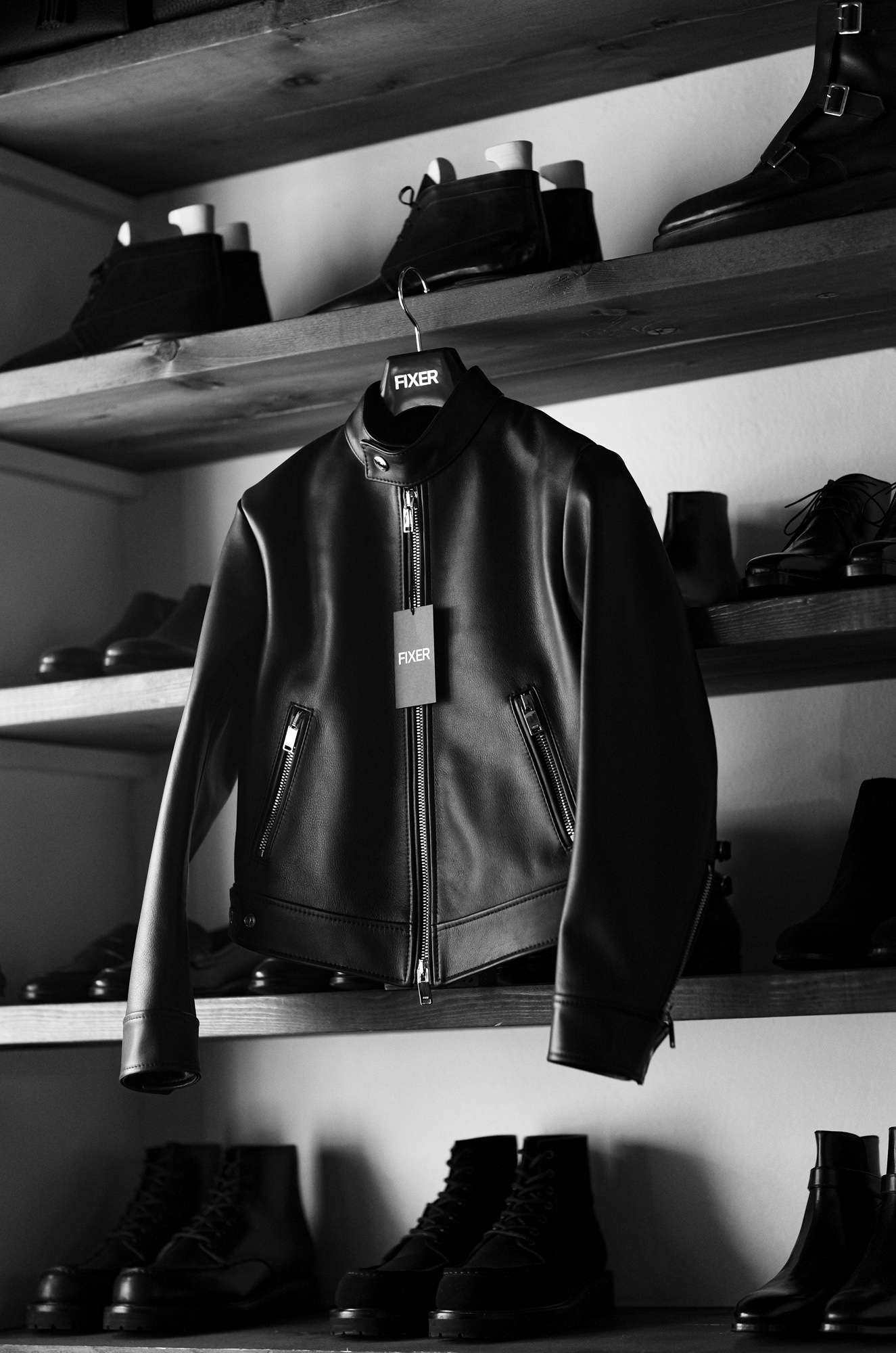 — FIXER BESPOKE / F0 SINGLE RIDERS / Cow Leather BLACK — その人のための、輪郭。— フィクサービスポーク エフゼロ シングルライダース レザージャケット ライダースジャケット