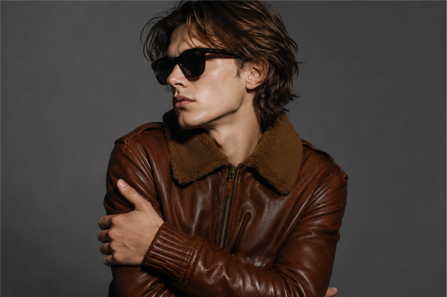 — ISAMU KATAYAMA BACKLASH / MOUTON FLIGHT JACKET BROWN — 荒々しく、色気を。— JAPAN 日本 愛知　名古屋 Alto e Diritto altoediritto アルトエデリット ムートン イサムカタヤマバックラッシュ ブラウン フライトジャケット