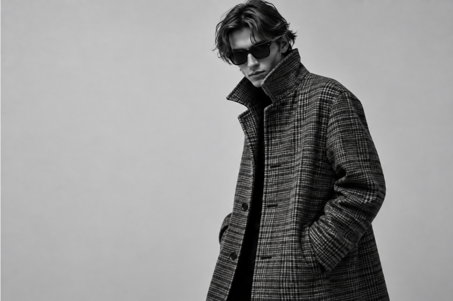 — Alto e Diritto × Sartoria Curvarti — GRAY CHECK, QUIETLY. — 静かに、グレーを重ねる。— JAPAN 日本 愛知 名古屋 Alto e Diritto altoediritto アルトエデリット サルトリア クルヴァルティ コート チェック グレーチェック