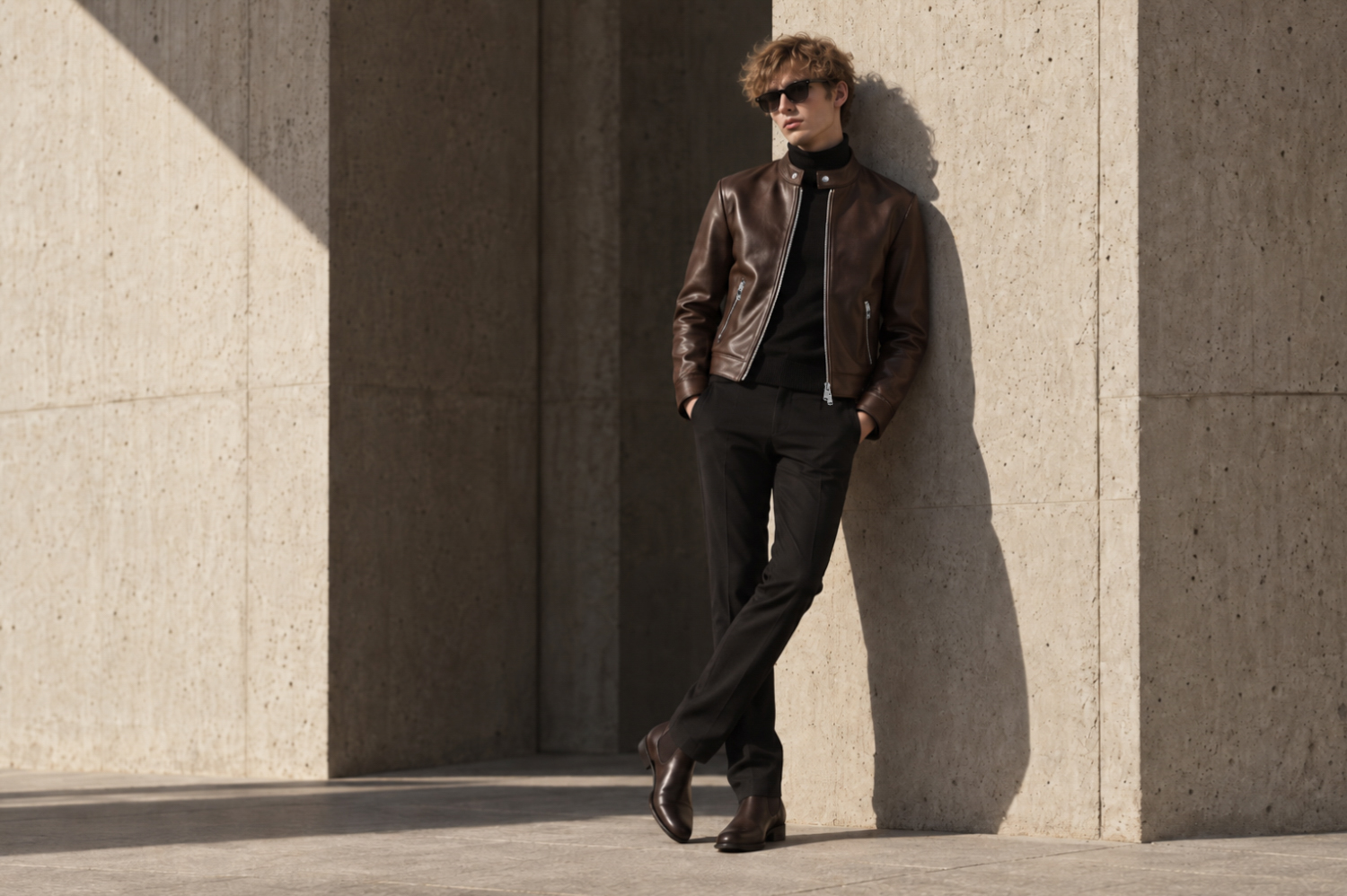— FIXER F0 / DARK BROWN — 甘さのない、茶。 — BROWN, CUT SHARP. — JAPAN 日本 愛知 名古屋 Alto e Diritto altoediritto アルトエデリット フィクサー レザージャケット ライダースジャケット シングルライダース ダークブラウン