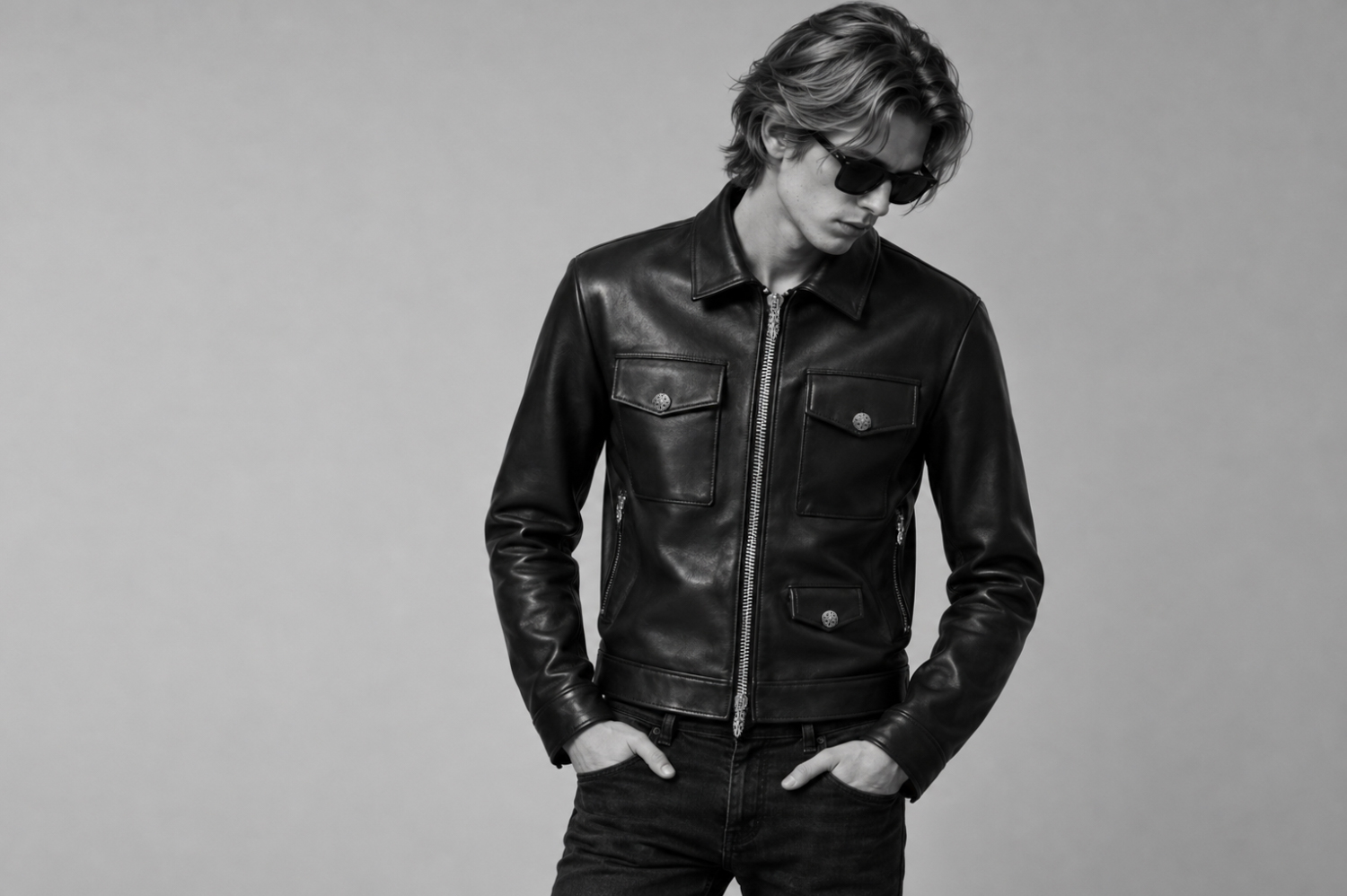Balvenie Wilhelm (バルヴェニー ヴィルヘルム) No.05 TRACKER JACKET 925 SILVER (ナンバーゼロファイブ トラッカージャケット 925シルバー) COW LEATHER (カウレザー) レザー ジャケット BLACK (ブラック) Made In England (イギリス製)  【ご予約開始】愛知 名古屋 Alto e Diritto altoediritto アルトエデリット