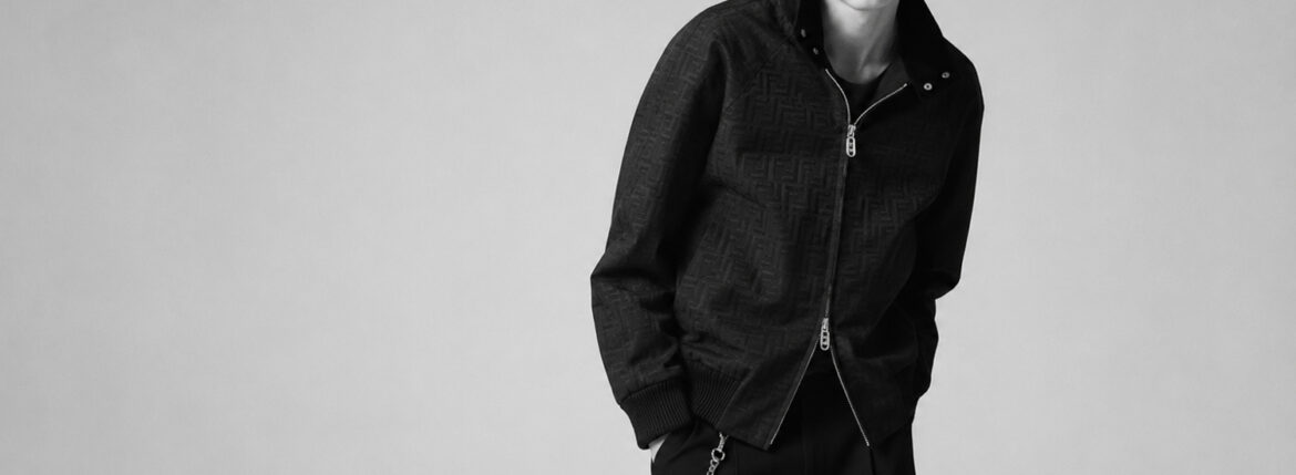 FENDI FF MONOGRAM BOMBER JACKET — FF, IN THE TEXTURE. — フェンディ モノグラム ボンバージャケット JAPAN 日本 愛知 名古屋 Alto e Diritto altoediritto アルトエデリット