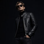 — TOM FORD NAPPA GRAIN LEATHER BIKER — LUXURY, CUT IN BLACK. — トムフォード ライダース レザージャケット ライダースジャケット